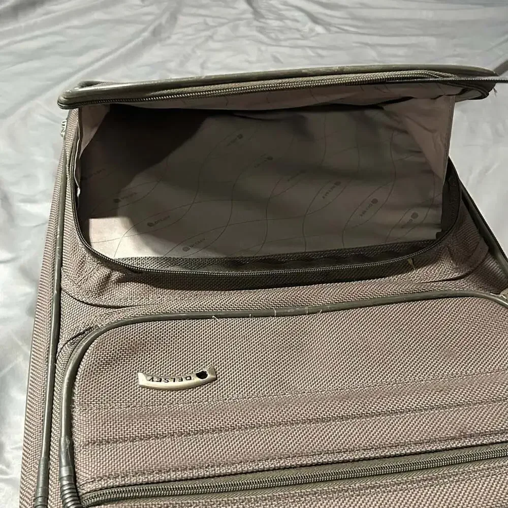 Delsey Grey Softside Rolling Carry-On Luggage